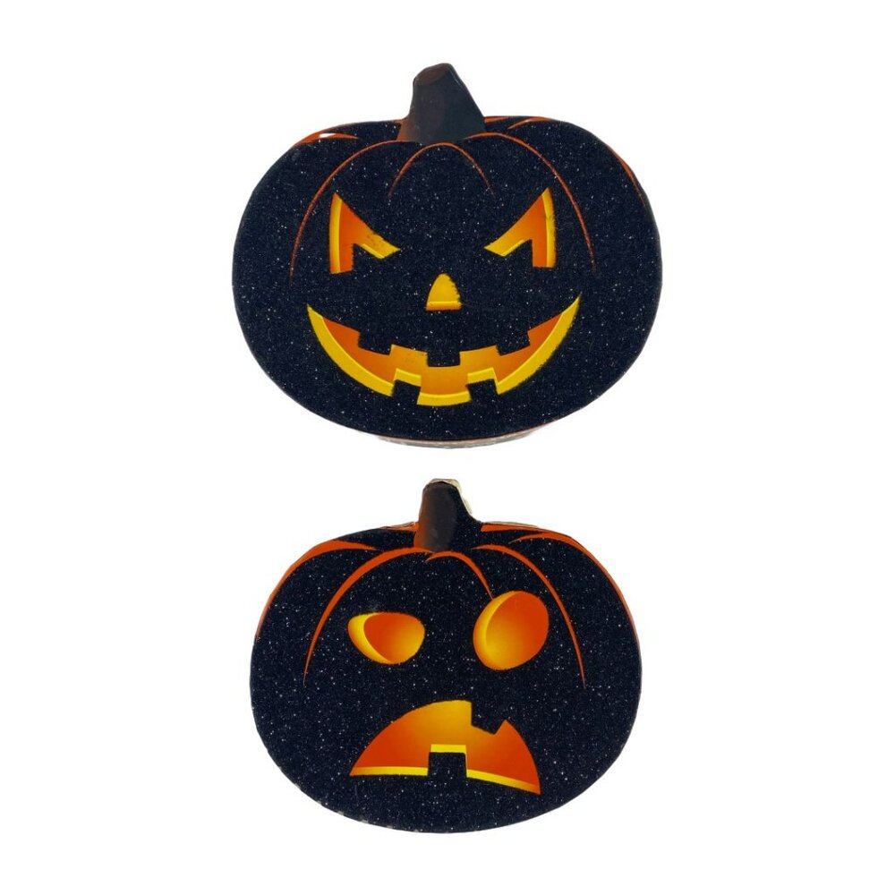 Jack O' Lantern Nesting Gift Boxes 2 Lot Rare + 10 NBC & 8 Monster High Stickers